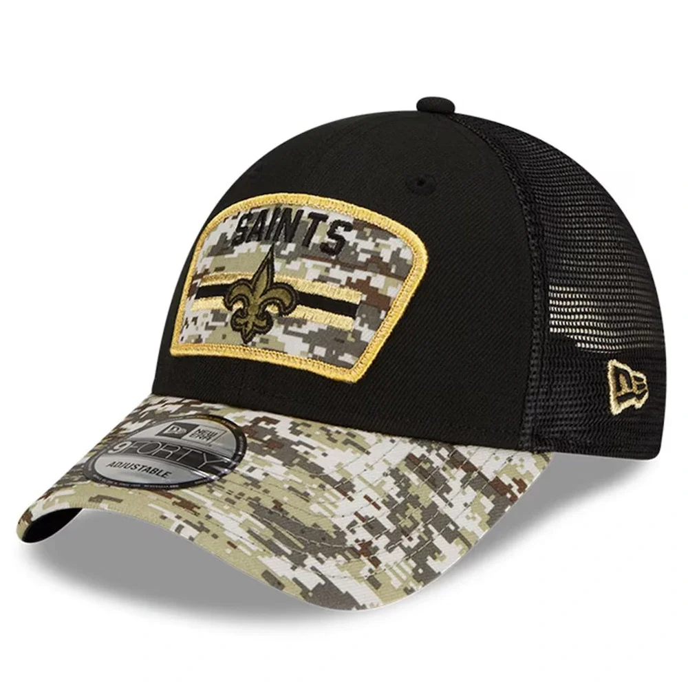New Era New Orleans Saints Salute to Service Black/Camo 9Forty Snapback Hat